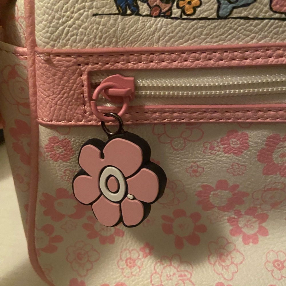 BT21 Flowers Pink & Cream Mini Backpack